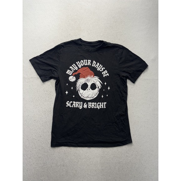 Disney Other - Disney Shirt Mens XL Black Jack Skellington Scary Bright Nightmare Christmas Tee